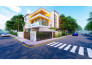 do house exterior design, and realistic 3d render